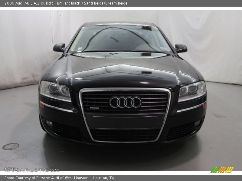 Brilliant Black / Sand Beige/Cream Beige 2006 Audi A8 L 4.2 quattro