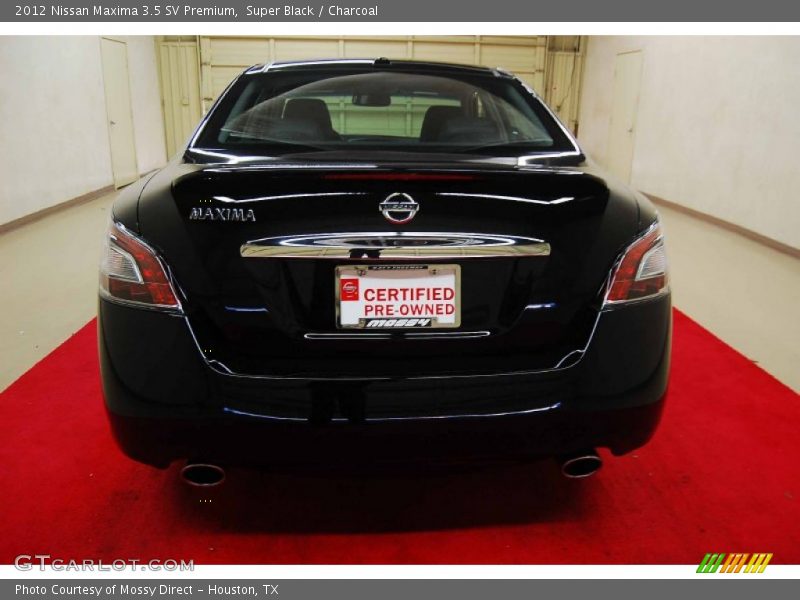 Super Black / Charcoal 2012 Nissan Maxima 3.5 SV Premium