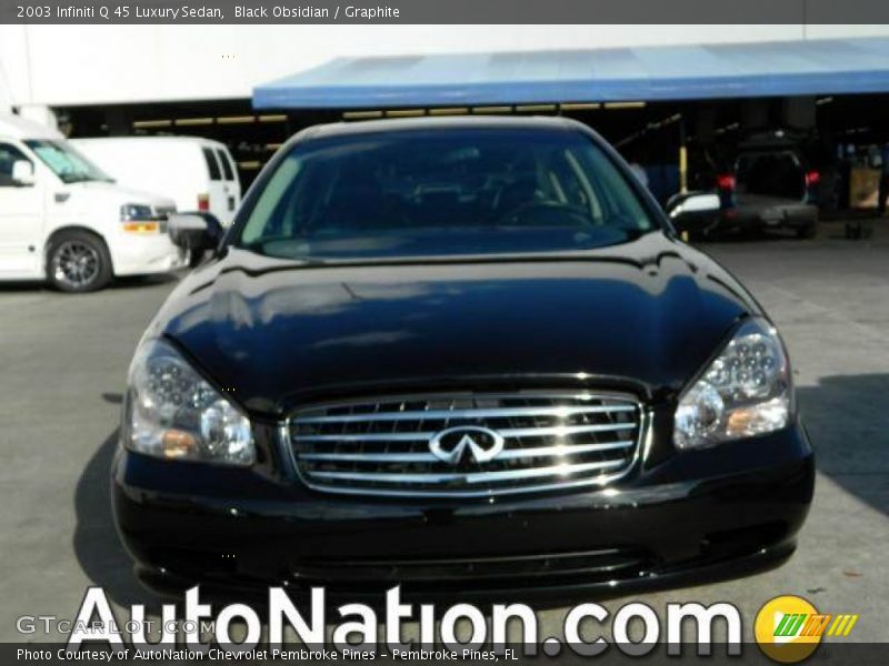 Black Obsidian / Graphite 2003 Infiniti Q 45 Luxury Sedan