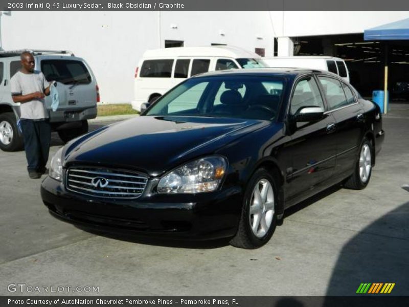 Black Obsidian / Graphite 2003 Infiniti Q 45 Luxury Sedan