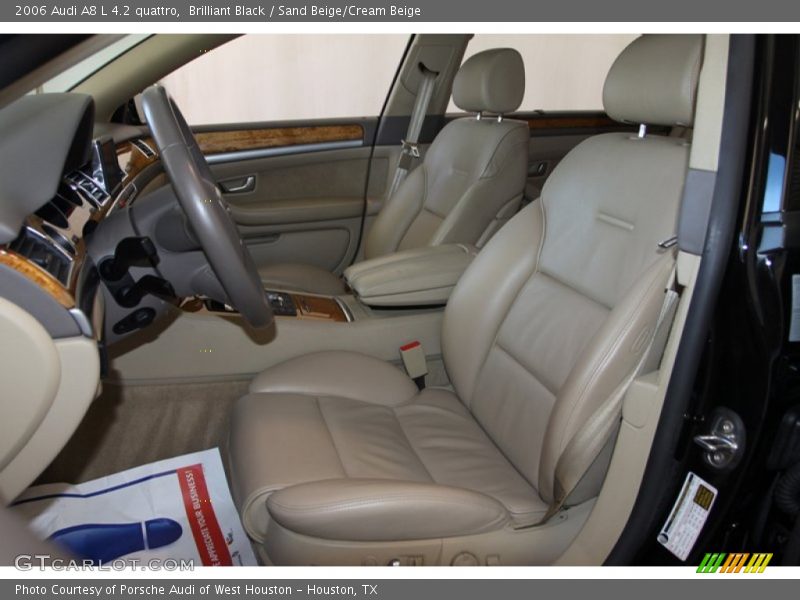 Brilliant Black / Sand Beige/Cream Beige 2006 Audi A8 L 4.2 quattro