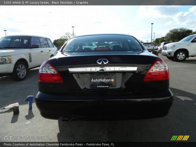 Black Obsidian / Graphite 2003 Infiniti Q 45 Luxury Sedan