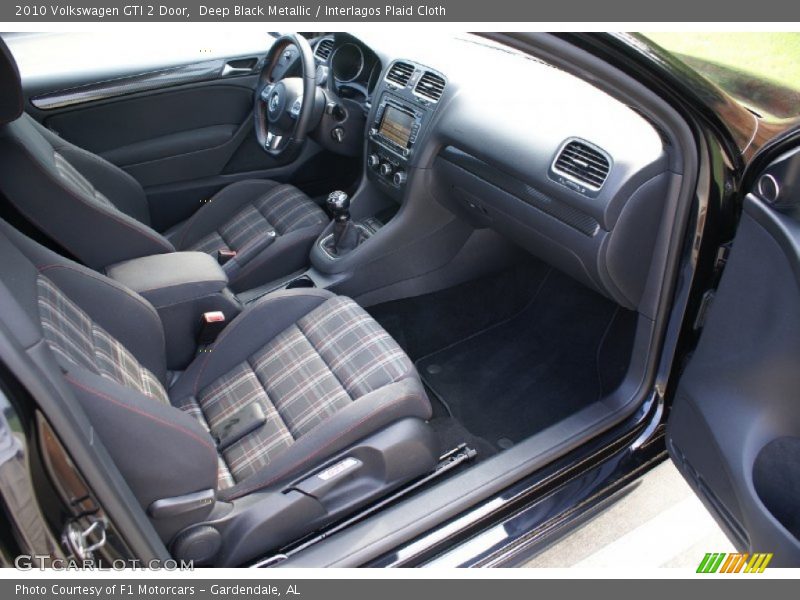 Deep Black Metallic / Interlagos Plaid Cloth 2010 Volkswagen GTI 2 Door