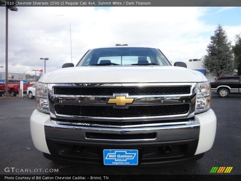 Summit White / Dark Titanium 2010 Chevrolet Silverado 1500 LS Regular Cab 4x4