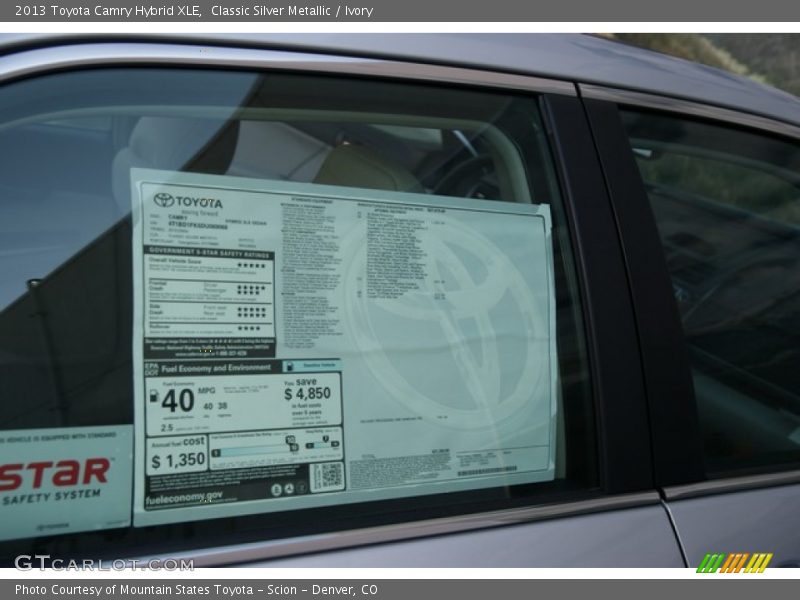 Classic Silver Metallic / Ivory 2013 Toyota Camry Hybrid XLE