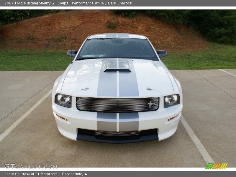 Performance White / Dark Charcoal 2007 Ford Mustang Shelby GT Coupe
