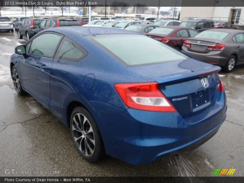 Dyno Blue Pearl / Black 2013 Honda Civic Si Coupe