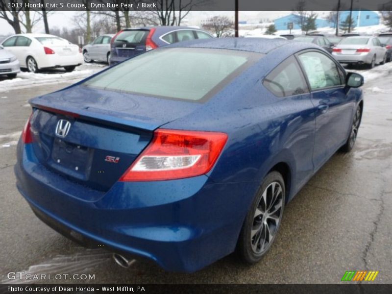 Dyno Blue Pearl / Black 2013 Honda Civic Si Coupe