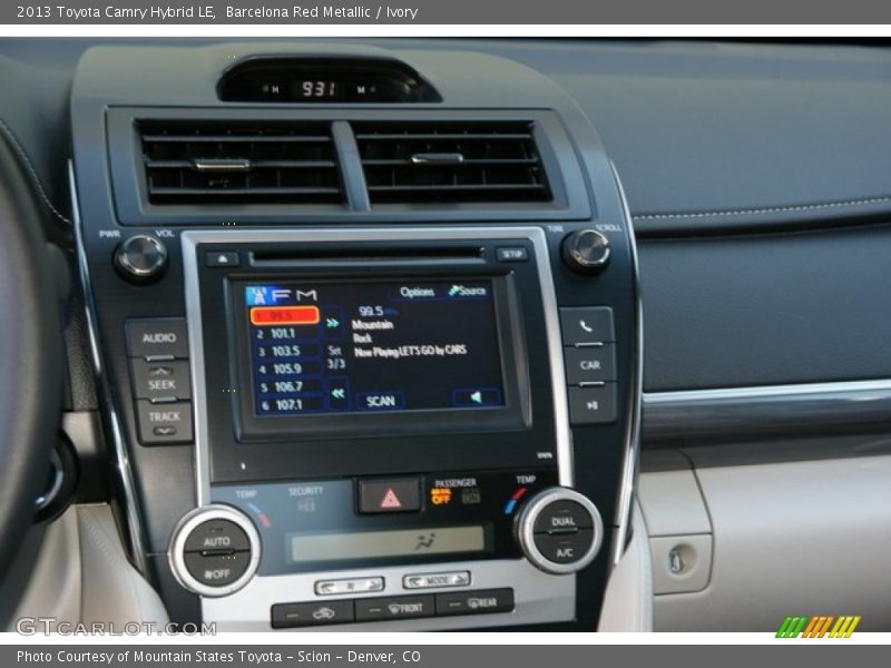 Barcelona Red Metallic / Ivory 2013 Toyota Camry Hybrid LE