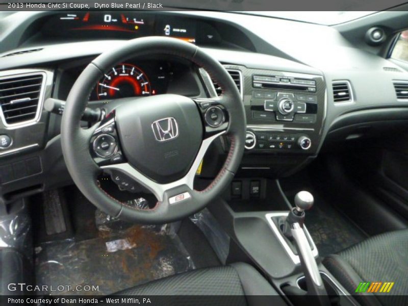 Dyno Blue Pearl / Black 2013 Honda Civic Si Coupe