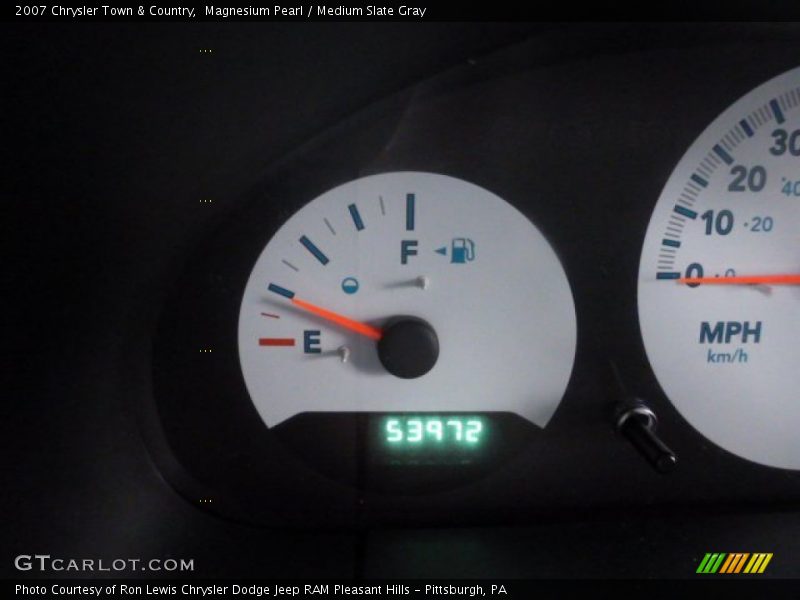 Magnesium Pearl / Medium Slate Gray 2007 Chrysler Town & Country