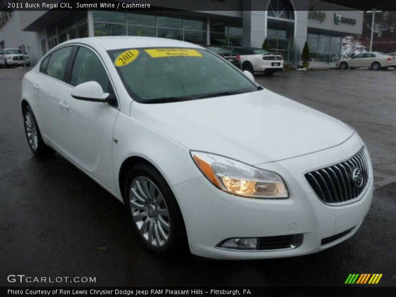 Summit White / Cashmere 2011 Buick Regal CXL
