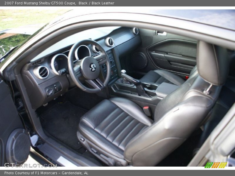 Black / Black Leather 2007 Ford Mustang Shelby GT500 Coupe