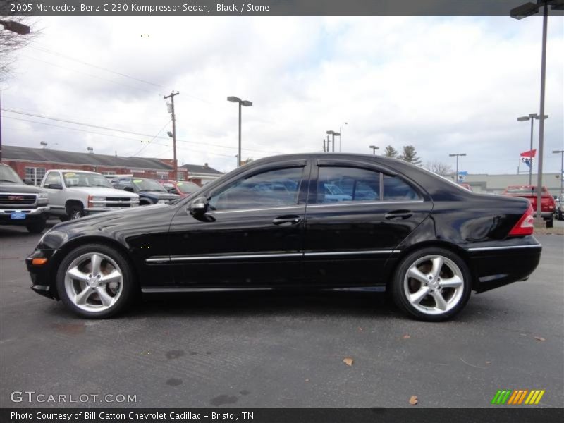 Black / Stone 2005 Mercedes-Benz C 230 Kompressor Sedan