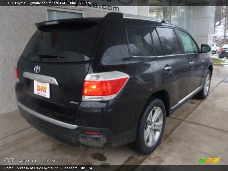 Black / Black 2013 Toyota Highlander Limited 4WD