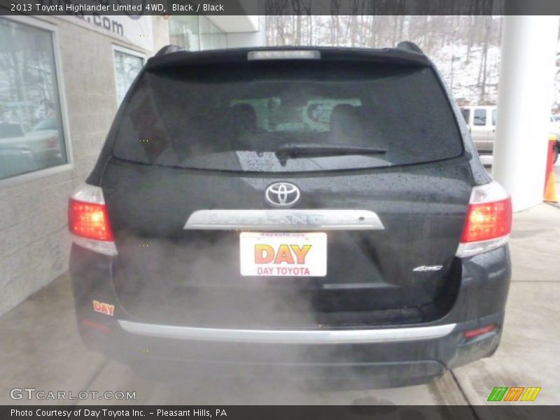 Black / Black 2013 Toyota Highlander Limited 4WD