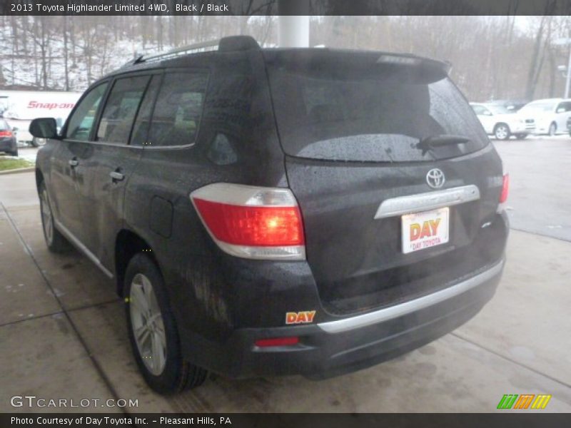 Black / Black 2013 Toyota Highlander Limited 4WD