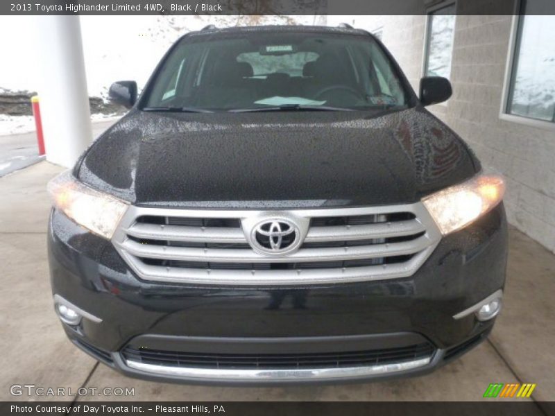 Black / Black 2013 Toyota Highlander Limited 4WD