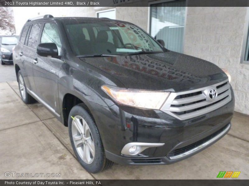 Black / Black 2013 Toyota Highlander Limited 4WD