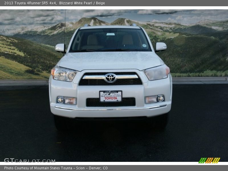 Blizzard White Pearl / Beige 2013 Toyota 4Runner SR5 4x4
