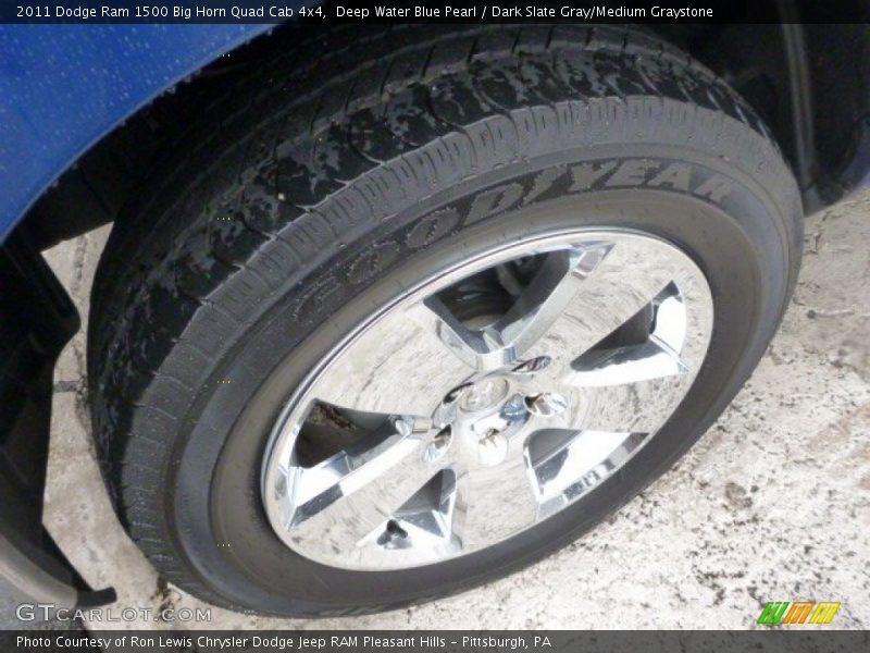 Deep Water Blue Pearl / Dark Slate Gray/Medium Graystone 2011 Dodge Ram 1500 Big Horn Quad Cab 4x4