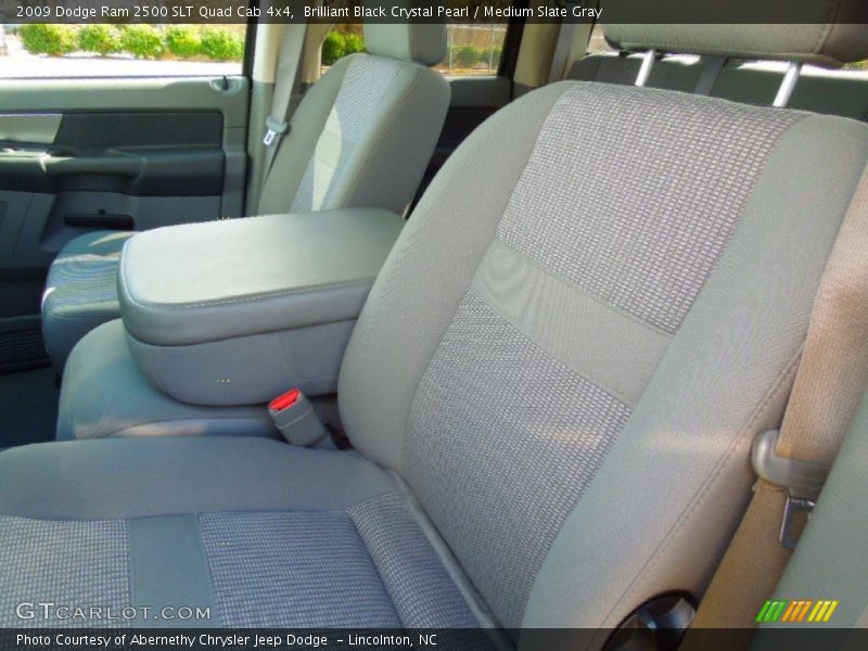 Brilliant Black Crystal Pearl / Medium Slate Gray 2009 Dodge Ram 2500 SLT Quad Cab 4x4