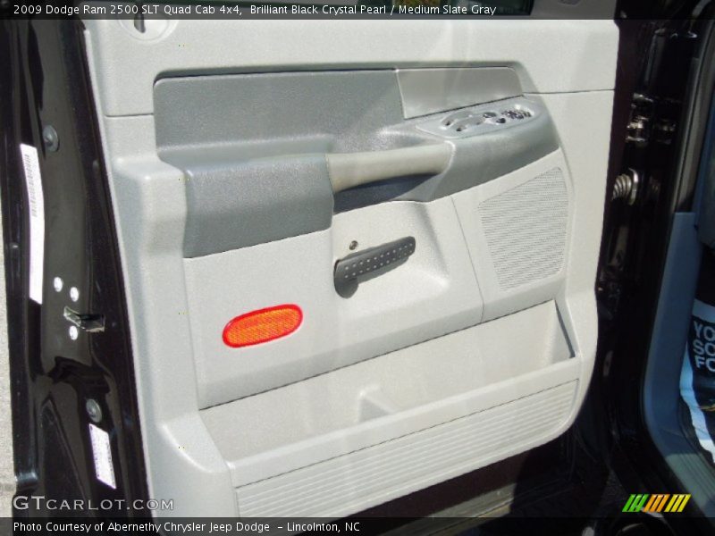 Brilliant Black Crystal Pearl / Medium Slate Gray 2009 Dodge Ram 2500 SLT Quad Cab 4x4