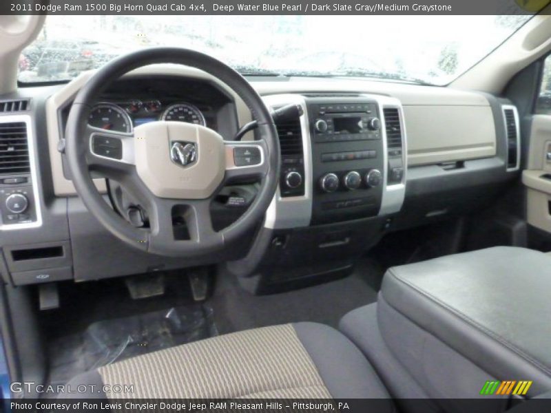 Dark Slate Gray/Medium Graystone Interior - 2011 Ram 1500 Big Horn Quad Cab 4x4 