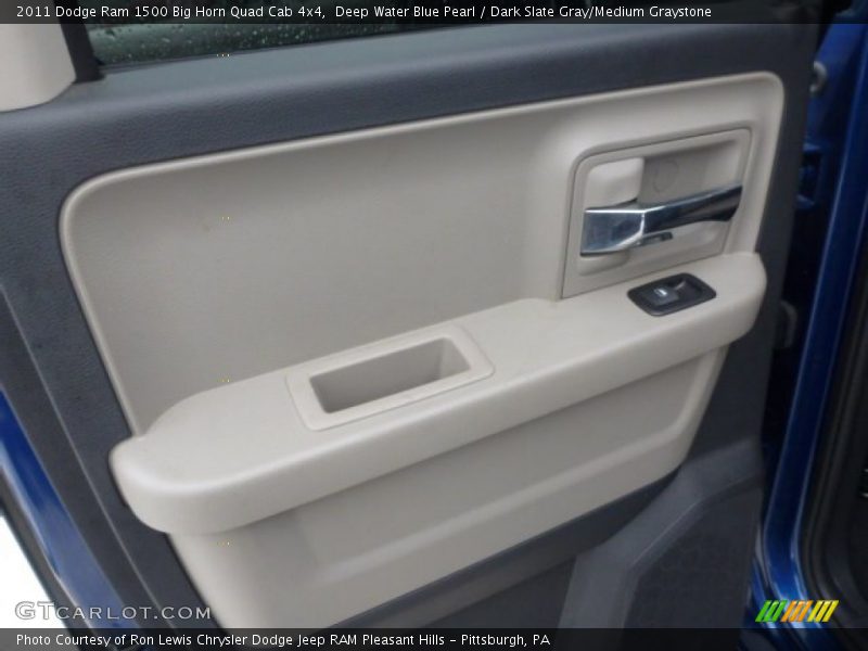 Deep Water Blue Pearl / Dark Slate Gray/Medium Graystone 2011 Dodge Ram 1500 Big Horn Quad Cab 4x4