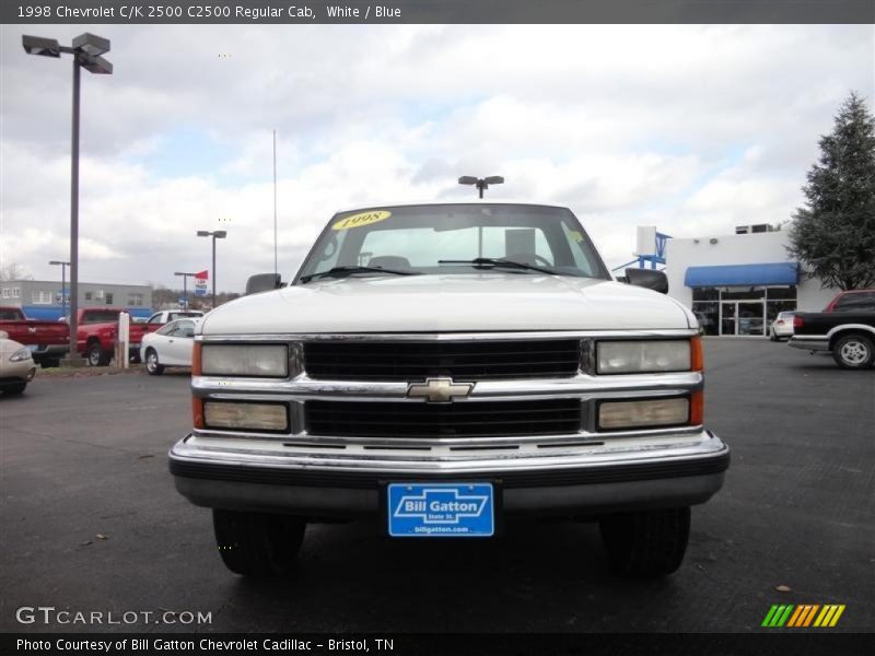 White / Blue 1998 Chevrolet C/K 2500 C2500 Regular Cab