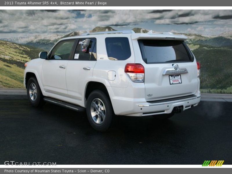 Blizzard White Pearl / Beige 2013 Toyota 4Runner SR5 4x4