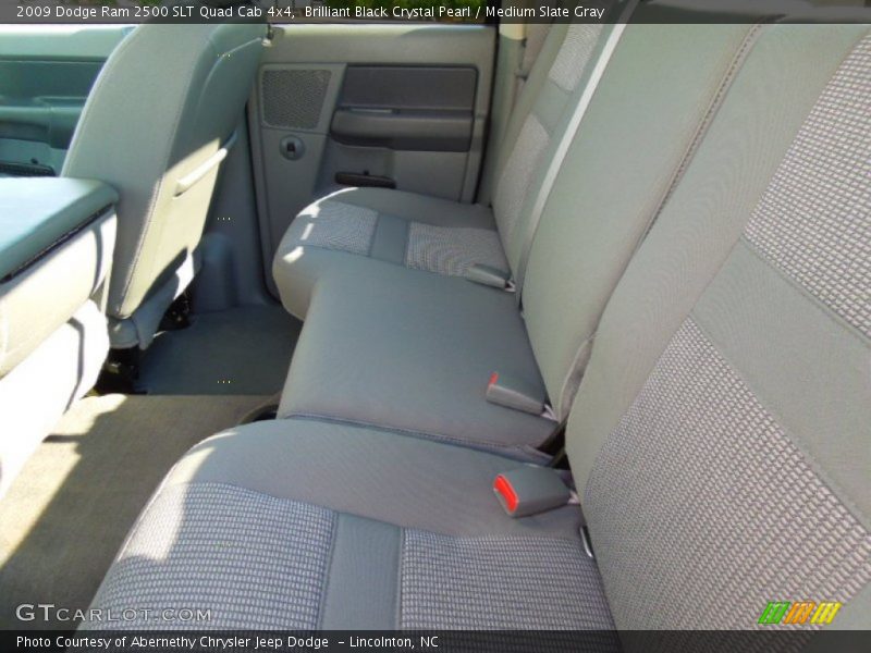 Brilliant Black Crystal Pearl / Medium Slate Gray 2009 Dodge Ram 2500 SLT Quad Cab 4x4