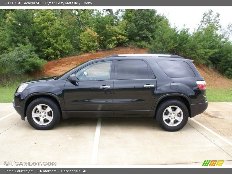 Cyber Gray Metallic / Ebony 2011 GMC Acadia SLE