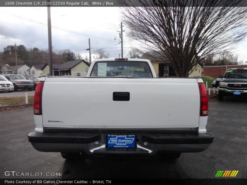 White / Blue 1998 Chevrolet C/K 2500 C2500 Regular Cab