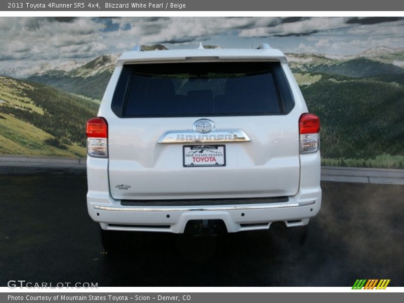 Blizzard White Pearl / Beige 2013 Toyota 4Runner SR5 4x4
