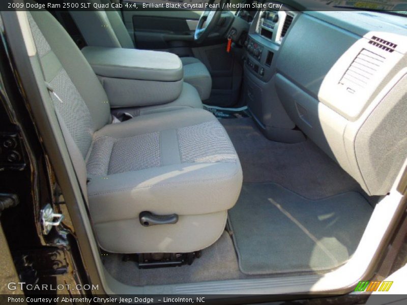 Brilliant Black Crystal Pearl / Medium Slate Gray 2009 Dodge Ram 2500 SLT Quad Cab 4x4