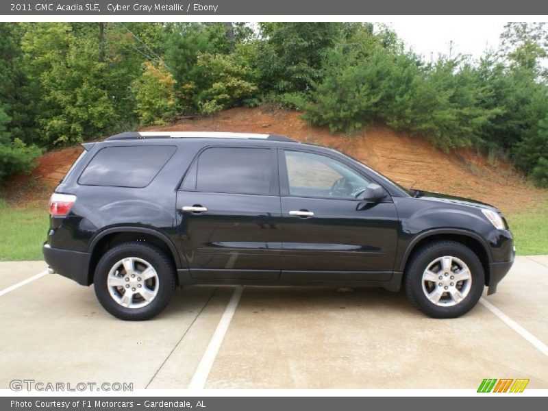 Cyber Gray Metallic / Ebony 2011 GMC Acadia SLE