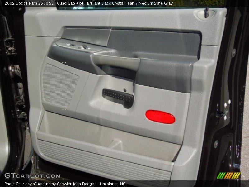Brilliant Black Crystal Pearl / Medium Slate Gray 2009 Dodge Ram 2500 SLT Quad Cab 4x4
