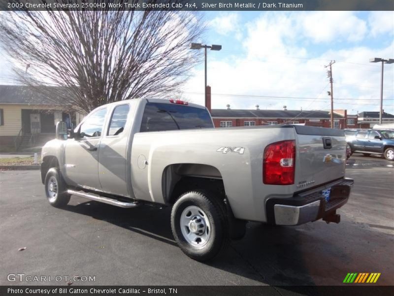 Silver Birch Metallic / Dark Titanium 2009 Chevrolet Silverado 2500HD Work Truck Extended Cab 4x4