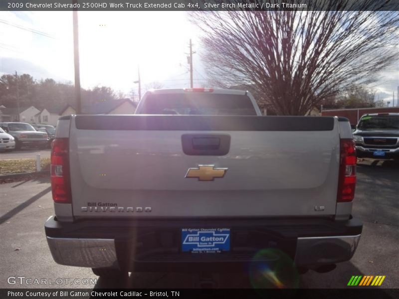 Silver Birch Metallic / Dark Titanium 2009 Chevrolet Silverado 2500HD Work Truck Extended Cab 4x4