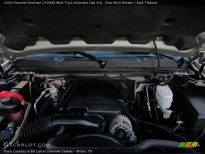 Silver Birch Metallic / Dark Titanium 2009 Chevrolet Silverado 2500HD Work Truck Extended Cab 4x4