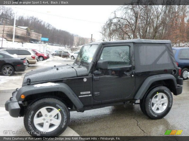 Black / Black 2013 Jeep Wrangler Sport S 4x4