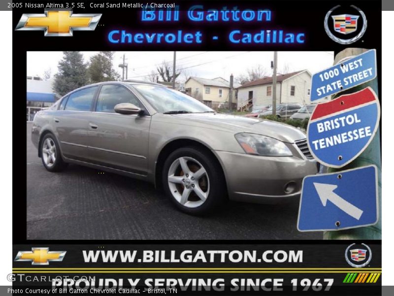 Coral Sand Metallic / Charcoal 2005 Nissan Altima 3.5 SE