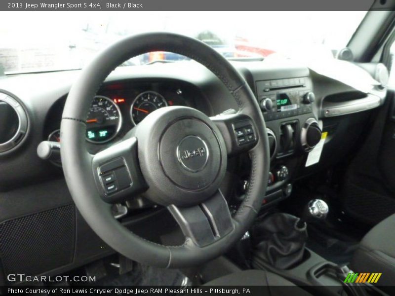 Black / Black 2013 Jeep Wrangler Sport S 4x4