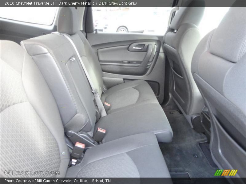 Dark Cherry Metallic / Dark Gray/Light Gray 2010 Chevrolet Traverse LT