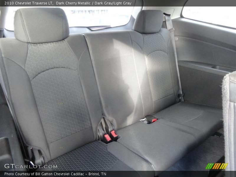 Dark Cherry Metallic / Dark Gray/Light Gray 2010 Chevrolet Traverse LT