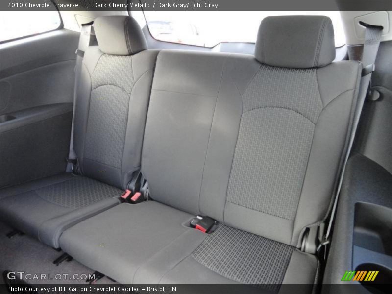 Dark Cherry Metallic / Dark Gray/Light Gray 2010 Chevrolet Traverse LT
