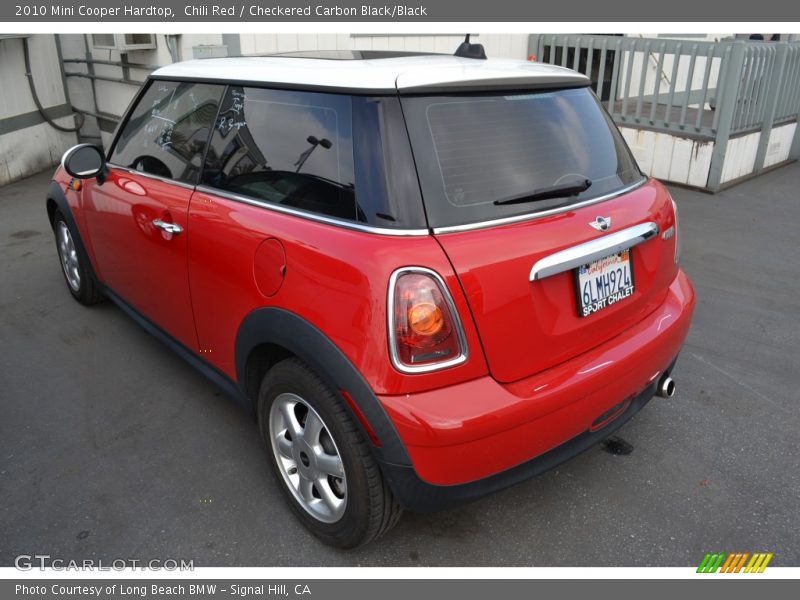 Chili Red / Checkered Carbon Black/Black 2010 Mini Cooper Hardtop