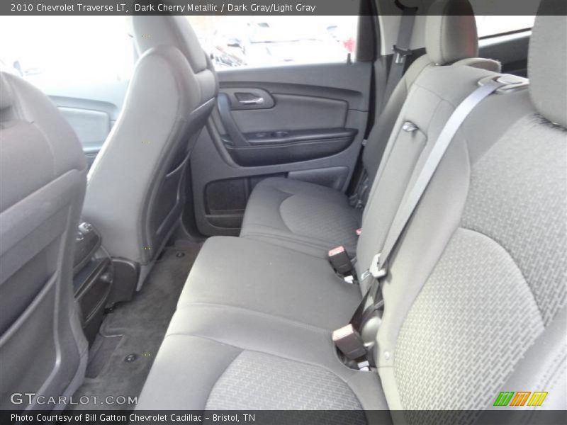 Dark Cherry Metallic / Dark Gray/Light Gray 2010 Chevrolet Traverse LT