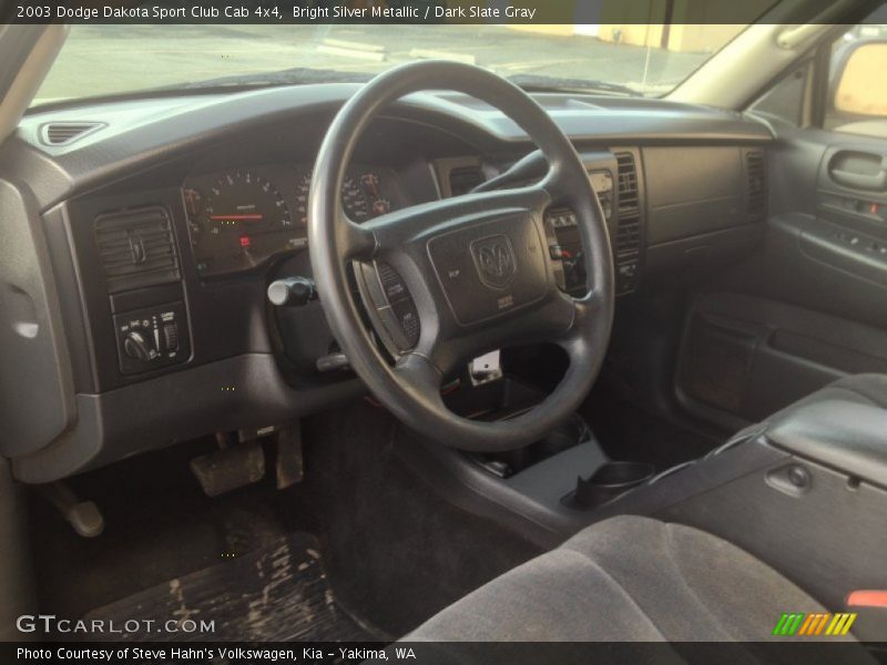Dark Slate Gray Interior - 2003 Dakota Sport Club Cab 4x4 